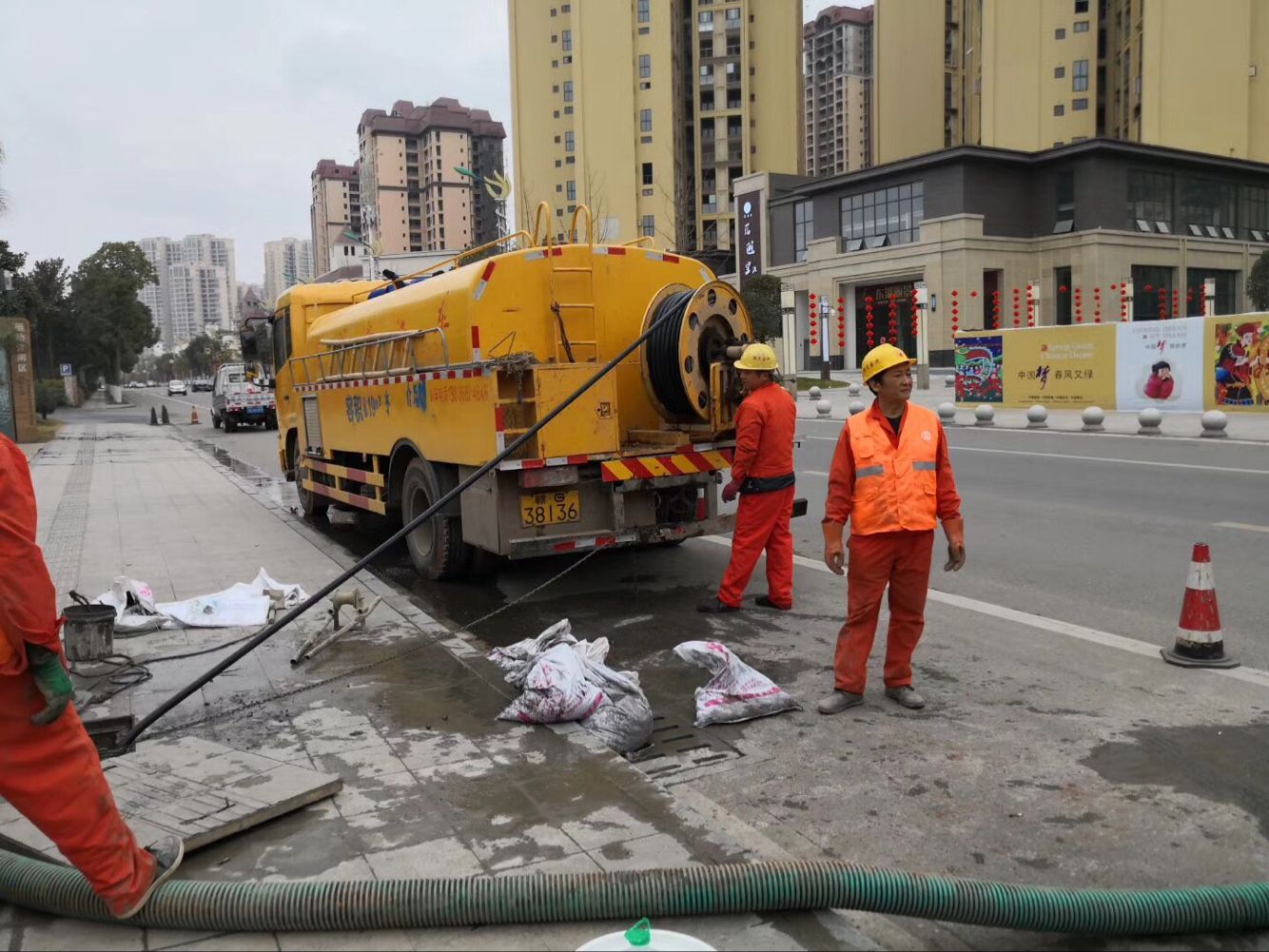 温江排污管道清淤-管道清洗